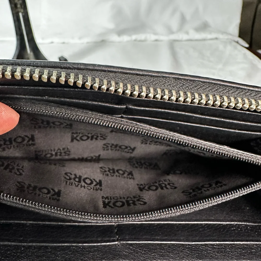 Michael Kors Saffiano Leather Continental Zip Wallet - Picture 5 of 5
